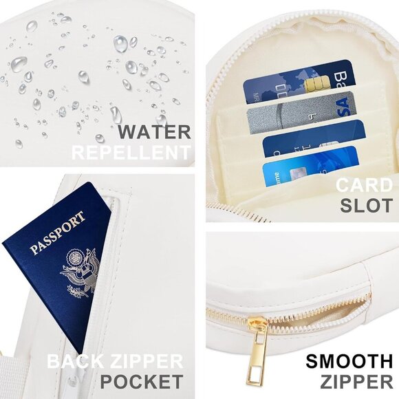 Sling Bag Crossbody Bag For Women and Men Small Leather Cross Body bag with Ajus - Picture 3 of 6